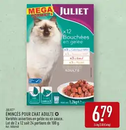 ALDI JULIET Émincés pour chat adulte offre