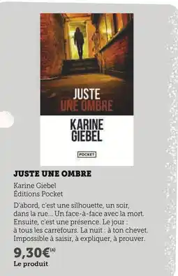 Super U EDITIONS POCKET Juste une ombre offre