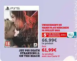 Super U PS5 Death Stranding 2: On The Beach offre