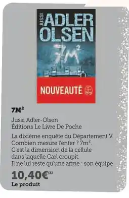 Super U EDITIONS LE LIVRE DE POCHE 7M² offre