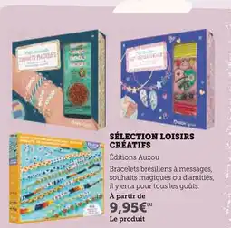 Super U EDITIONS AUZOU Sélection loisirs créatifs offre