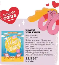 Super U 31 Jours Pour T'aimer offre