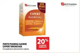Auchan Forte pharma gamme expert bronzage offre