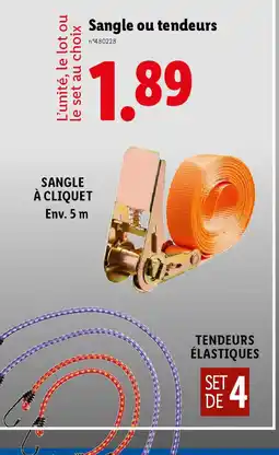 Lidl Sangle ou tendeurs offre
