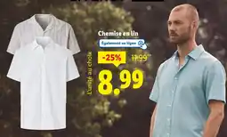 Lidl Chemise en lin offre