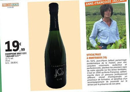 E.Leclerc Champagne brut city "jaillant & c°" offre