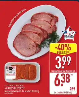 ALDI ST-CLÉMENT LE BOUCHER 6 lomos de porc offre