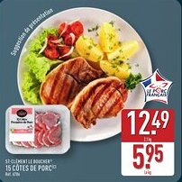 ALDI ST-CLÉMENT LE BOUCHER 15 côtes de porc offre