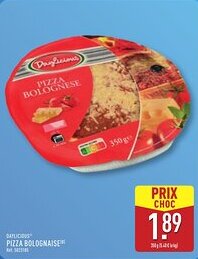 ALDI DAYLICIOUS Pizza bolognaise offre