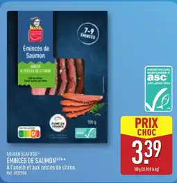 ALDI GOLDEN SEAFOOD Émincés de saumon offre