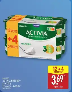 ALDI DANONE Activia nature offre