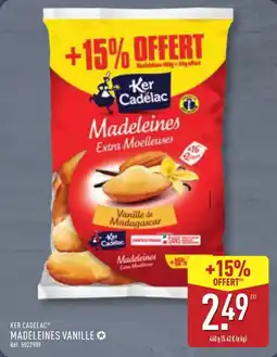 ALDI KER CADELAC Madeleines vanille offre