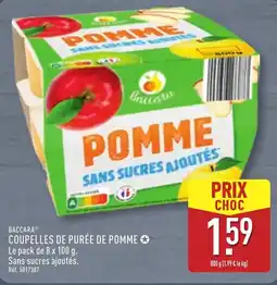 ALDI BACCARA Coupelles de purée de pomme offre