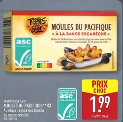ALDI TESOROS DEL SUR Moules du pacifique offre