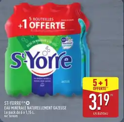 ALDI ST-YORRE Eau minerale naturellement gazeuse offre