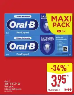 ALDI ORAL-B Dentifrice offre