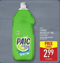 ALDI PAIC Liquide vaisselle offre