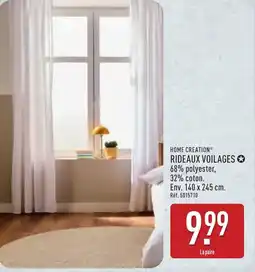 ALDI HOME CREATION Rideaux voilages offre