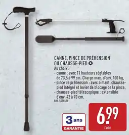 ALDI Canne, pince de préhension ou chausse-pied offre