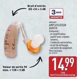 ALDI AMBIANO Amplificateur auditif offre