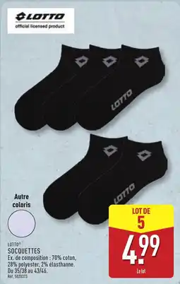 ALDI LOTTO Socquettes offre