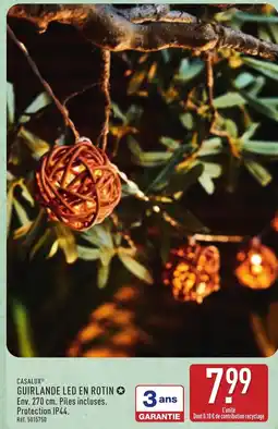 ALDI Guirlande led en rotin offre