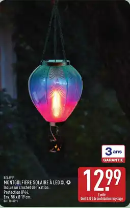 ALDI BELAVI Montgolfière solaire à led xl offre