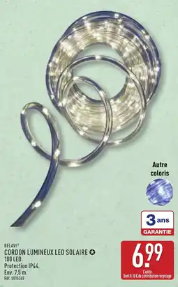 ALDI BELAVI Cordon lumineux led solaire offre