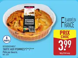 ALDI DESSERISSIMES Tarte aux pommes offre