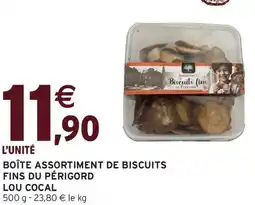 Intermarché Boîte assortiment de biscuits fins du périgord lou cocal offre
