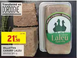 Intermarché Rillettes canard laleu offre