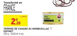 Intermarché Terrine de canard au monbazillac i espinet offre