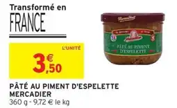 Intermarché Pâté au piment d'espelette mercadier offre