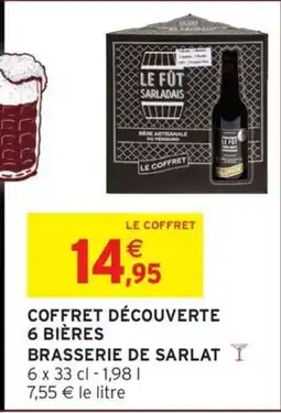 Intermarché Coffret découverte 6 bières brasserie de sarlat offre
