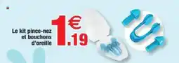 Bazarland Le kit pince-nez et bouchons d'oreille offre