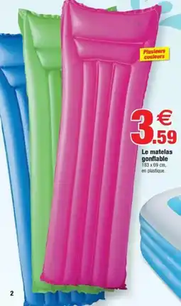 Bazarland Le matelas gonflable offre