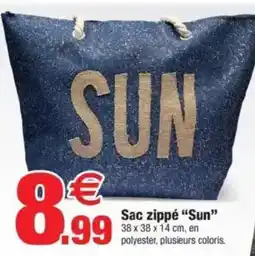 Bazarland Sac zippé "Sun" offre