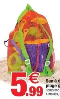 Bazarland Sac à dos de plage garni offre