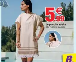 Bazarland Le poncho adulte offre