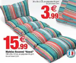 Bazarland Matelas floconné "Hawaï" offre