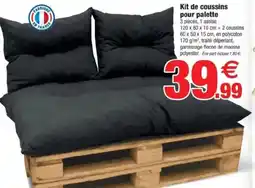 Bazarland Kit de coussins pour palette offre