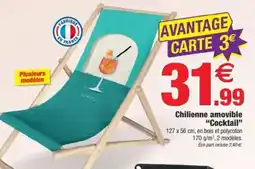 Bazarland Chilienne amovible "Cocktail" offre