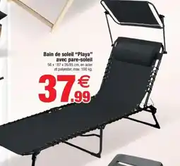 Bazarland Bain de soleil "Playa" avec pare-soleil offre