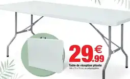 Bazarland Table de réception pliante offre
