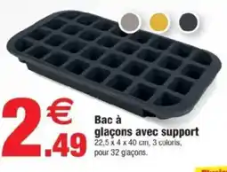 Bazarland Bac à glaçons avec support offre