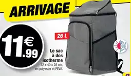 Bazarland Le sac à dos isotherme offre
