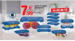 Bazarland Lot de 13 boîtes alimentaires offre