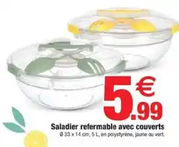 Bazarland Saladier refermable avec couverts offre