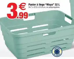Bazarland Panier à linge "Maya" offre