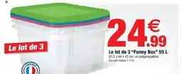 Bazarland Le lot de 3 "Funny Box" offre